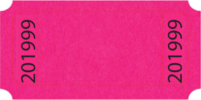 Magenta Blank 1x2 Roll Ticket