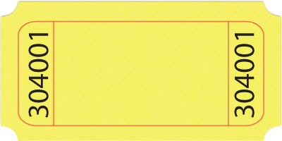 Yellow Blank 1x2 Roll Ticket