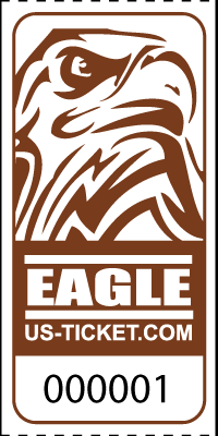 Eagle Head Roll Tickets Brown
