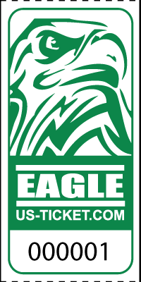 Eagle Head Roll Tickets Green