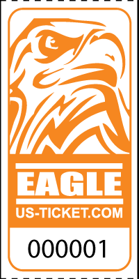 Eagle Head Roll Tickets Orange