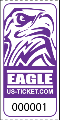 Eagle Head Roll Tickets Purple