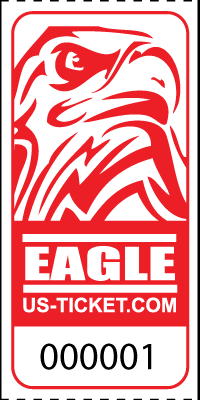 Eagle Head Roll Tickets Red