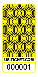 Honeycomb Pattern Roll Tickets Yellow