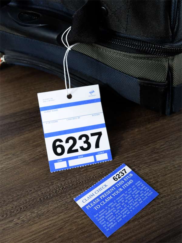 Multi Piece Luggage Tag With String