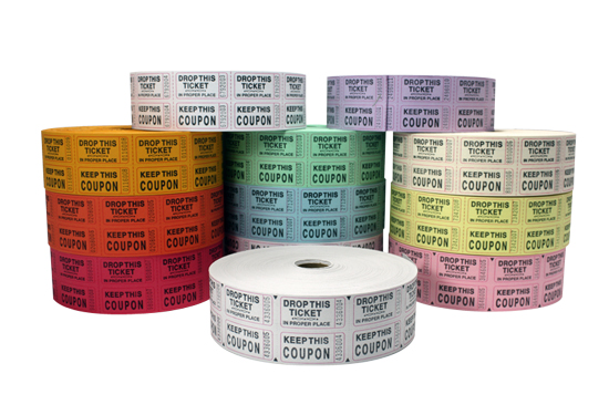Standard Double Roll Raffle Tickets