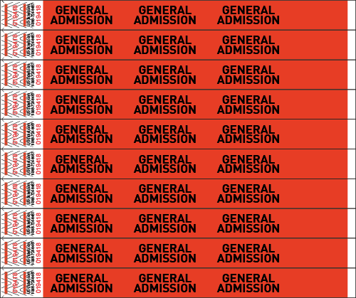 General Admission Wristbands