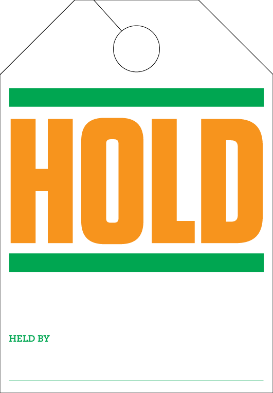 Dealership Sold /Hold Hang Tags 