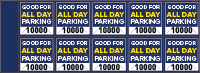 Parking Validation Stamp Books All Day