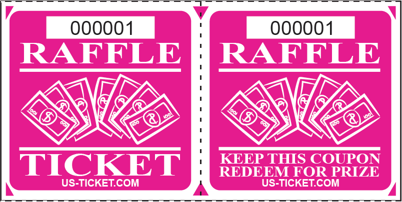 Premium Large Double Raffle Ticket