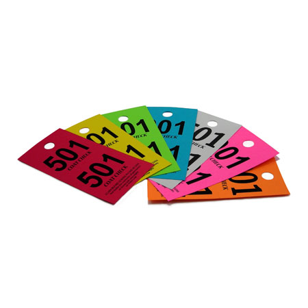 2 Part Coat Check Ticket