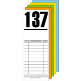 Large Print Numbered Auction Bid Cards