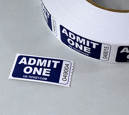 Admit One Roll Ticket