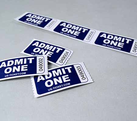 Admit One Roll Ticket