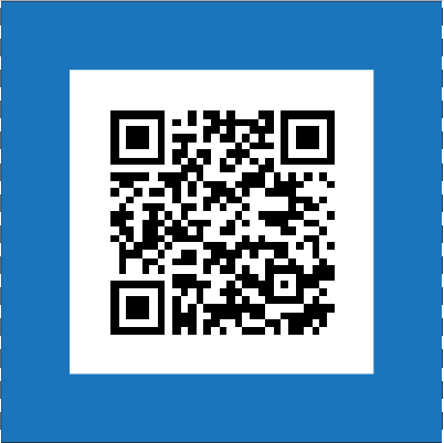 QR Code Roll Ticket Blue