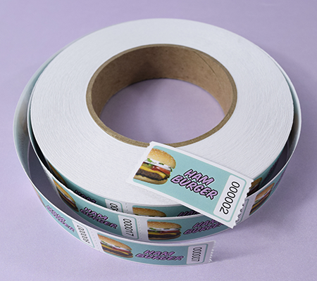 Graphic Style Burger Tickets