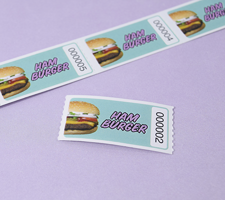 Graphic Style Burger Tickets