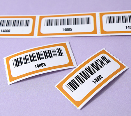 Barcode And Numbered Roll Ticket 