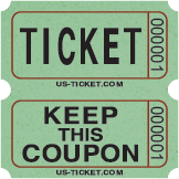 Bristol Double Roll Raffle Tickets Purple