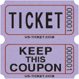 Bristol Double Roll Raffle Tickets White