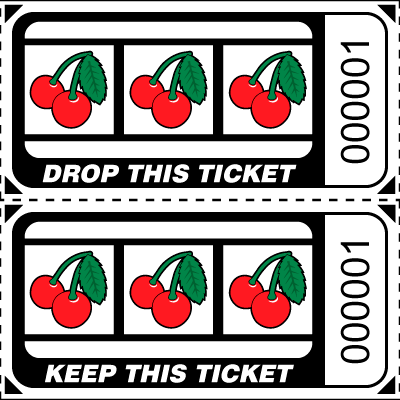 Slot Machine - Cherry Raffle Tickets