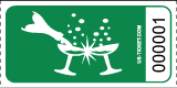 Premium Champagne Drink/Bar Tickets Blue