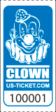 Premium Clown Roll Ticket Blue