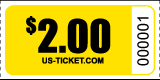 Roll Ticket Denomination $2 Yellow