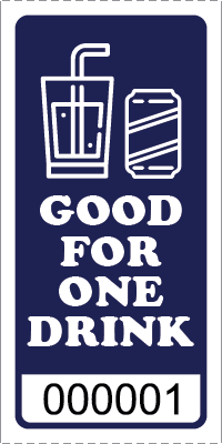 Premium Good for One Drink Ticket Aqua