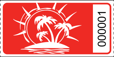 Tropical Island Roll Ticket