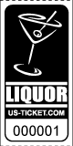 Premium Liquor Drink Tickets Black