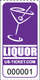 Premium Liquor Drink Tickets Purple