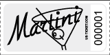 Premium Martini Drink / Bar Ticket White
