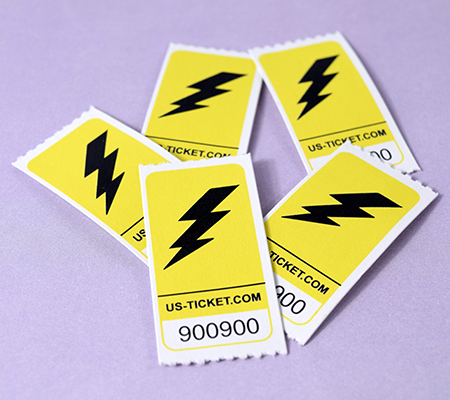 Lightning Bolt Roll Ticket