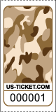 Premium Camouflage Pattern Roll Tickets Brown