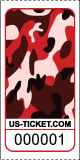 Premium Camouflage Pattern Roll Tickets