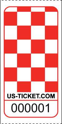 Premium CheckerBoard Pattern Roll Tickets 