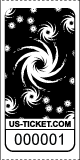 Galaxy Design Roll Ticket Aqua