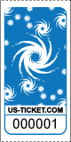 Galaxy Design Roll Ticket Blue
