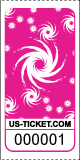 Galaxy Design Roll Ticket Pink