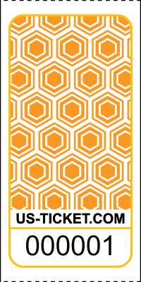 Premium Honeycomb Pattern Roll Tickets