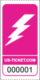 Lightning Bolt Roll Ticket Pink
