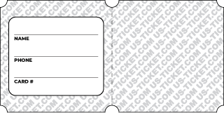Backside Premium Queen Of Hearts Two Part Roll Ticket