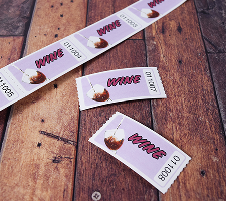 Graphic Style Wine Tickets Strip