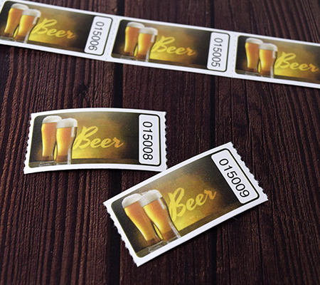 Graphic Style Beer Tickets