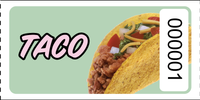 Graphic Style Taco Tickets