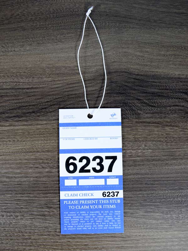 Multi Piece Luggage Tag With String