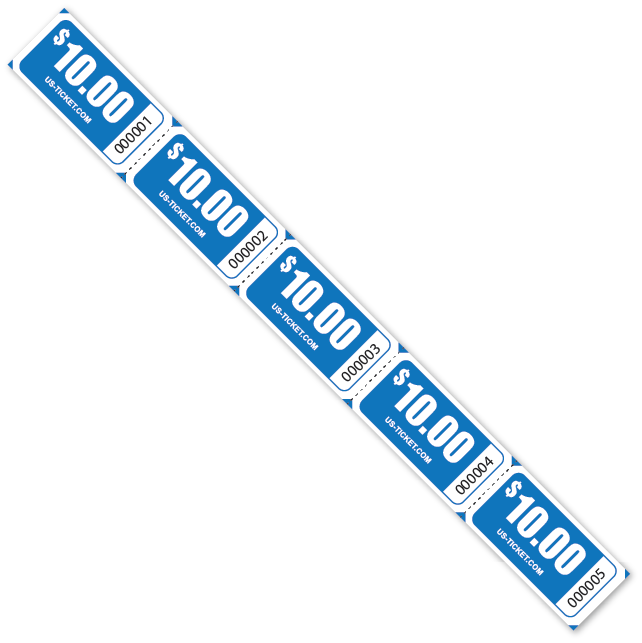 $10.00 Denomination Strip Tickets