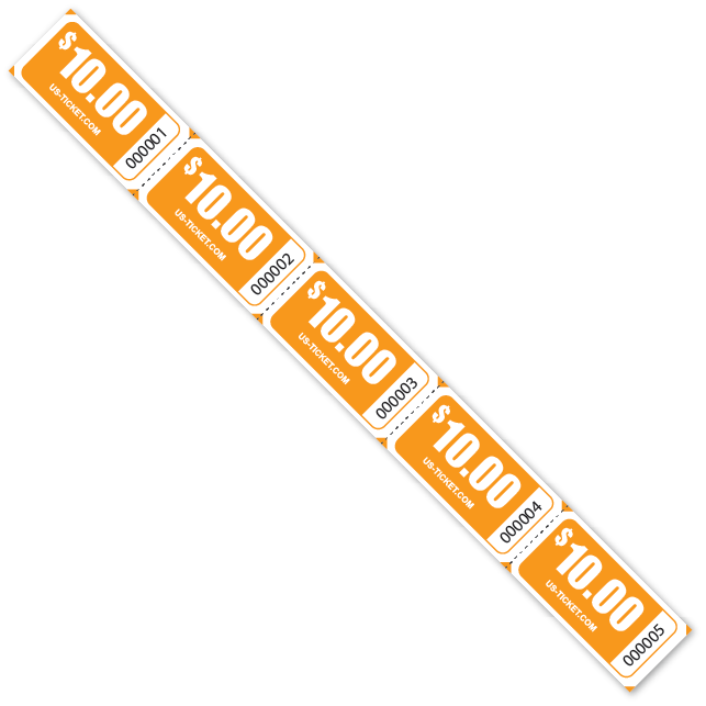 $10.00 Denomination Strip Tickets