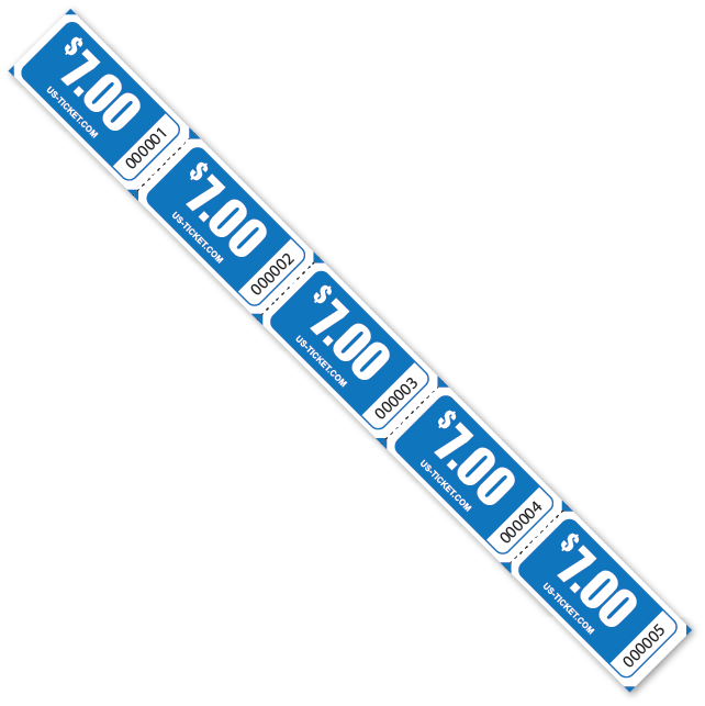 $7.00 Denomination Strip Tickets